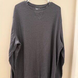 George Charcoal Waffle Knit Long Sleeve